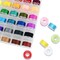 36 Pcs Bobbins and Sewing Threads Prewound with Storage Plastic Case
